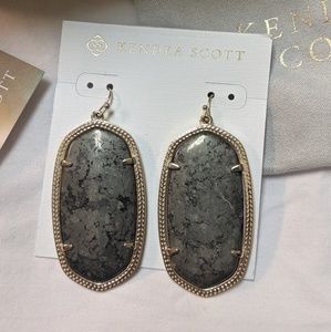 Kendra Scott Gold Danielle Earrings NIB